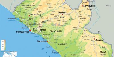 Նկարել քարտեզի վրա Լիբերիայի